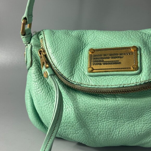 Marc By Marc Jacobs Mint Green Leather Mini Q Natasha Shoulder Bag - Picture 3 of 15